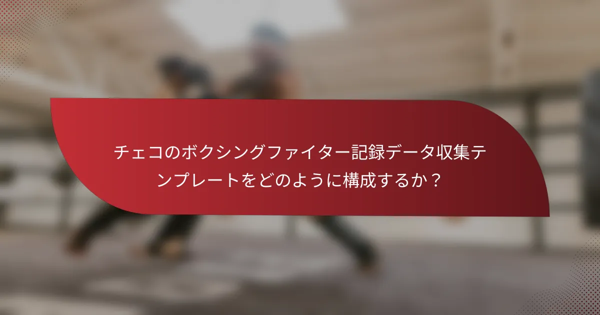 チェコのボクシングファイター記録データ収集テンプレートをどのように構成するか?